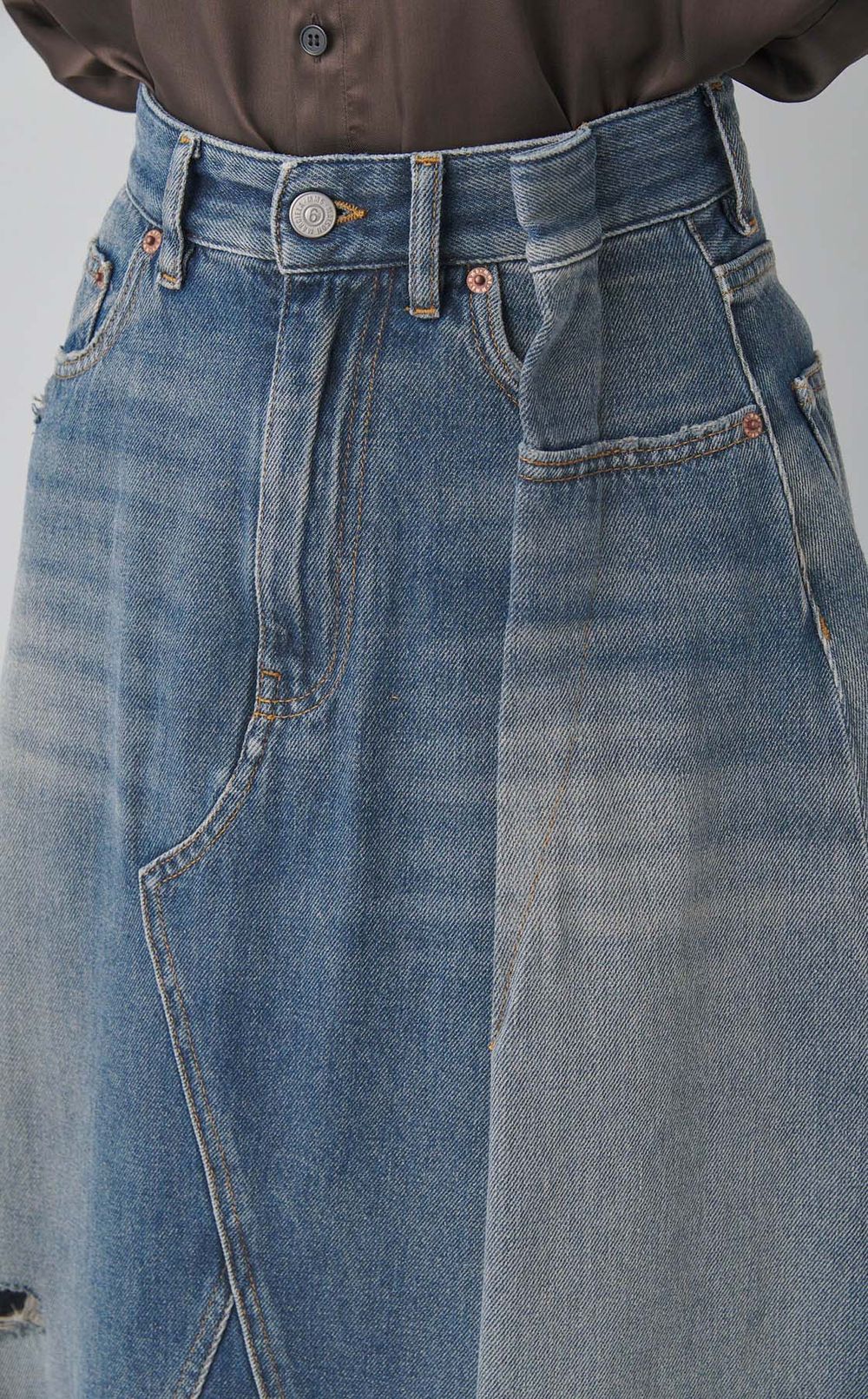 デニムミディスカート