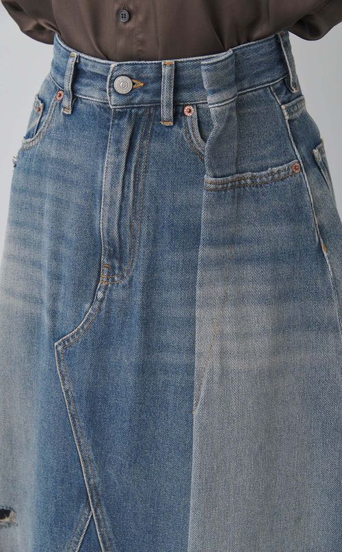 デニムミディスカート