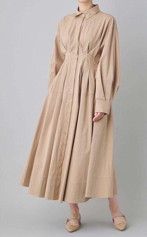 ウエストタックフレアワンピース