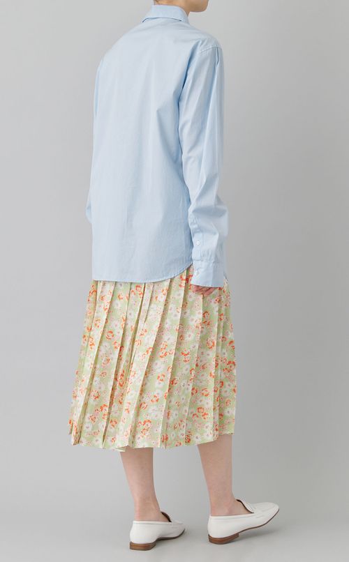 コットンポプリンオーバーサイズシャツ