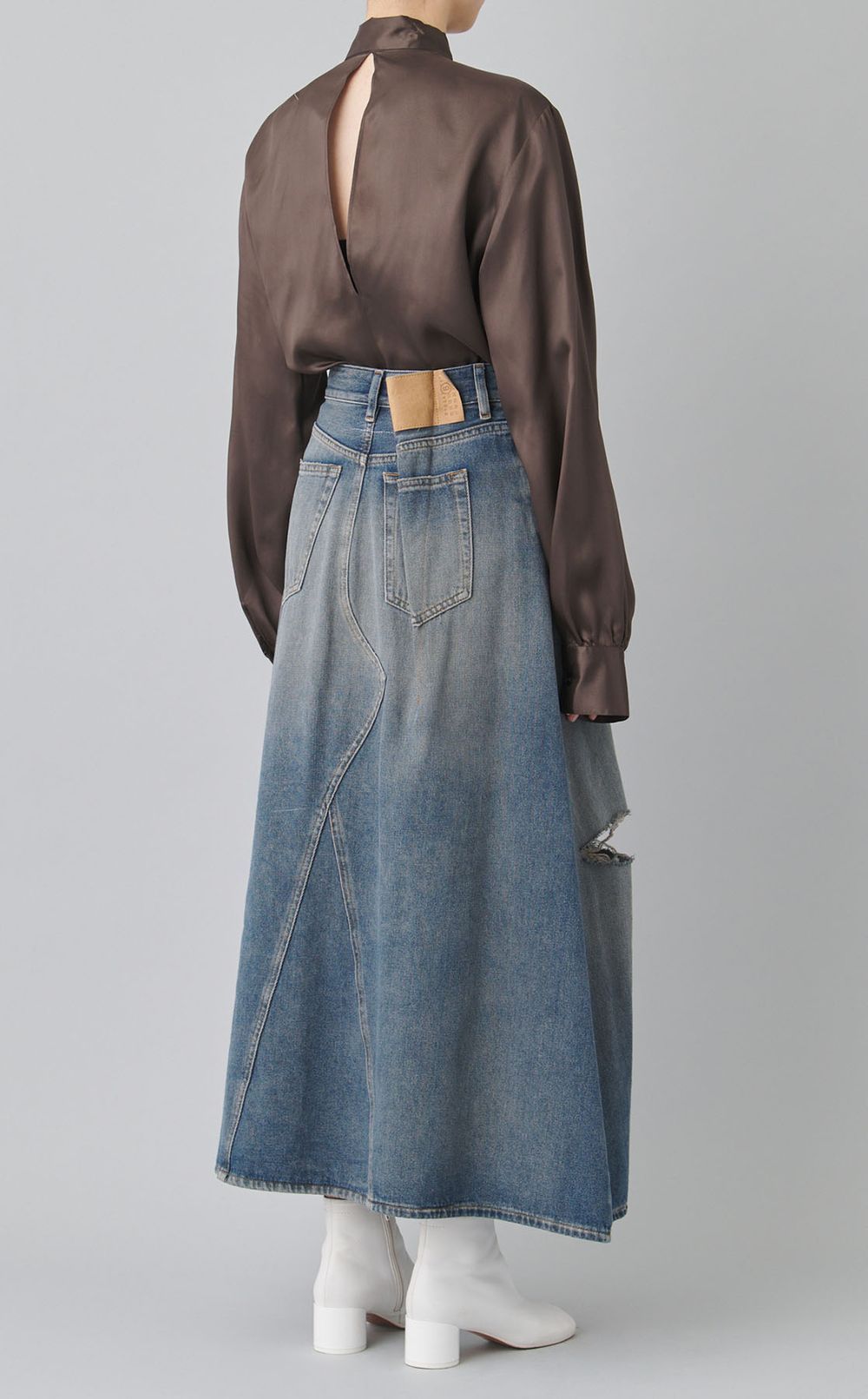 デニムミディスカート