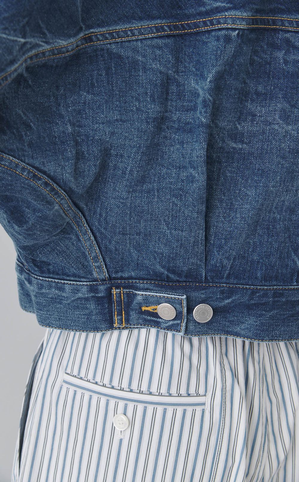 セルヴィッチデニムショートブルゾン