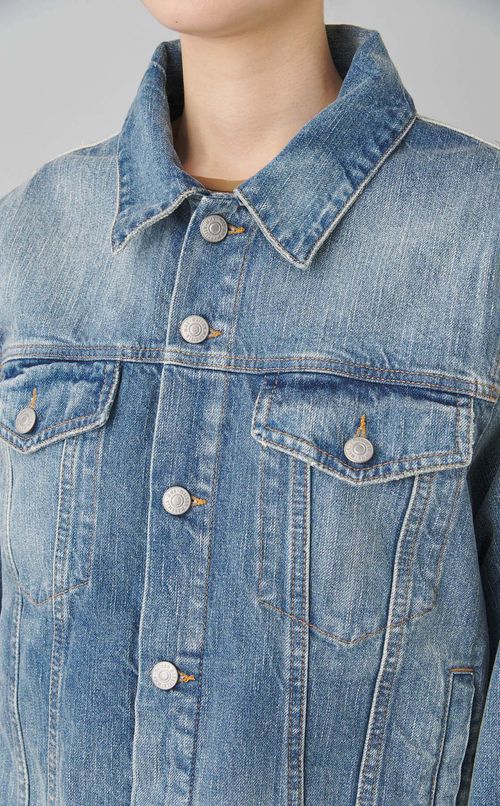 デニムバックデザインジャケット