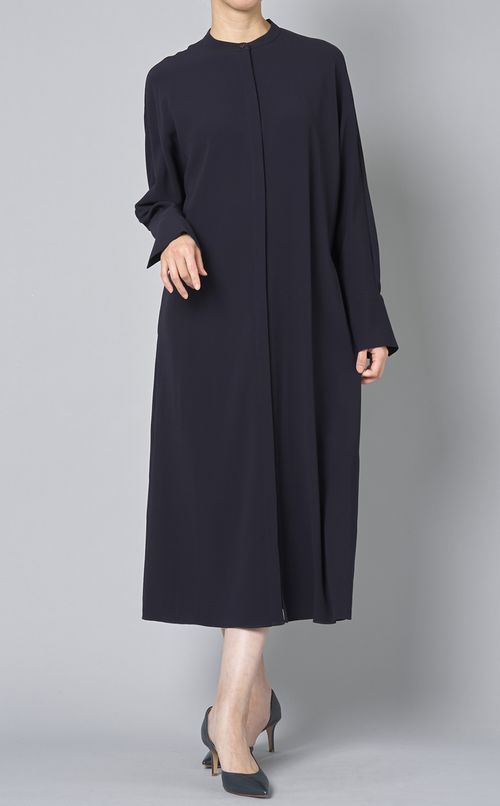 サテンジョーゼットワンピース