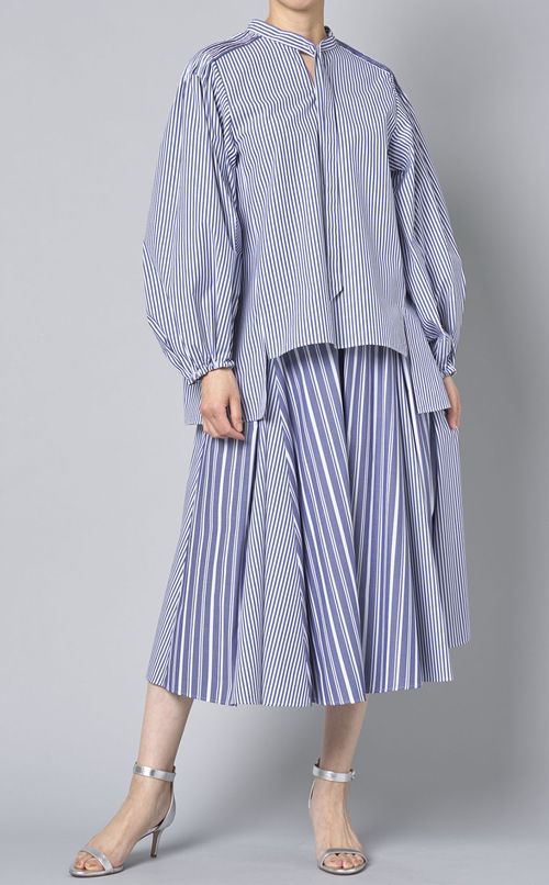 ボリュームスリーブボウタイシャツ