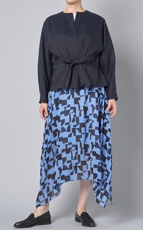 ジオメトリックランダムヘムスカート