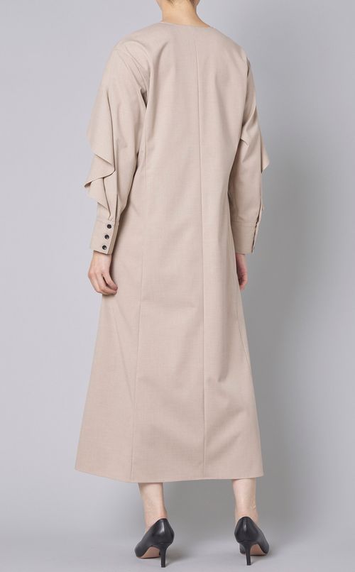 ラッフルスリーブワンピース