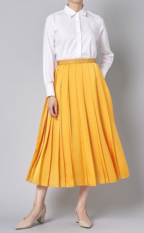 サッカーシフォンプリーツスカート