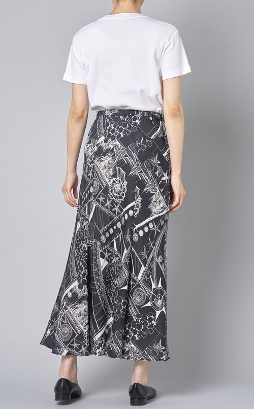 マリンプリントマーメイドスカート