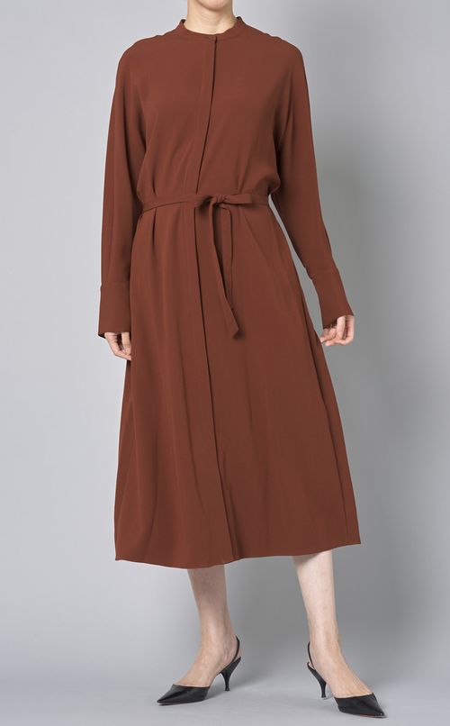 サテンジョーゼットワンピース