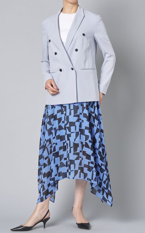 ジオメトリックランダムヘムスカート