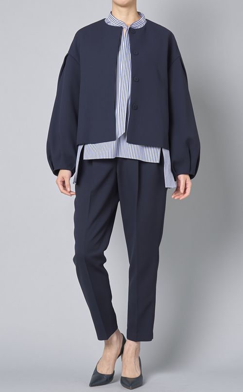 ボリュームスリーブボウタイシャツ