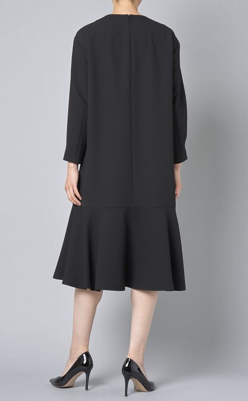 ボンディング裾フレアワンピース