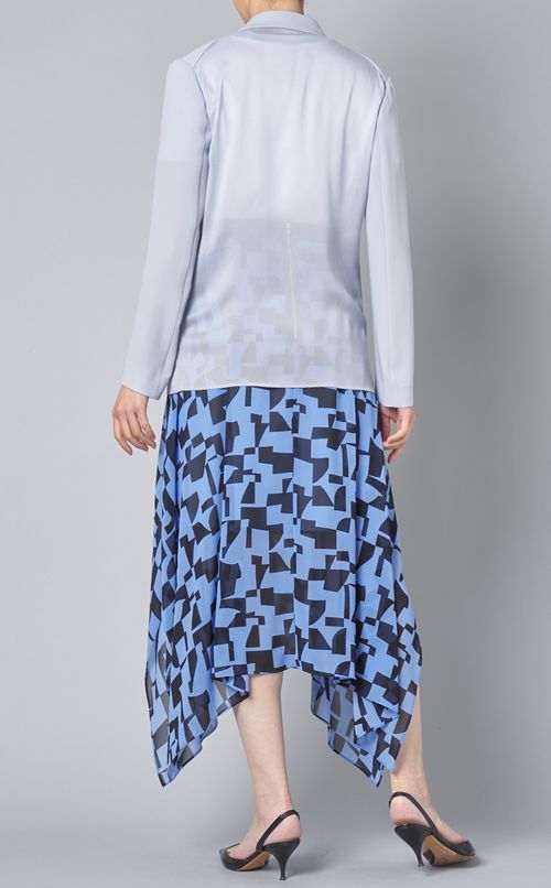 ピークドラペルダブルジャケット