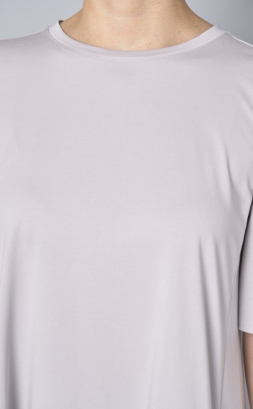 チュールプリーツジャージワンピース