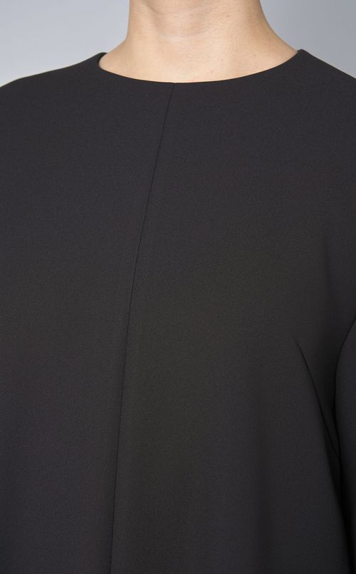 ボンディング裾フレアワンピース