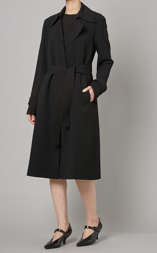 ノッチドラペルトレンチコート