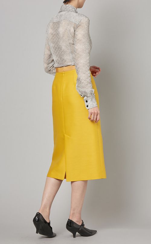 ウールシルクタイトスカート