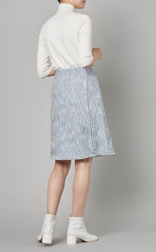 ツイードフリンジAラインスカート