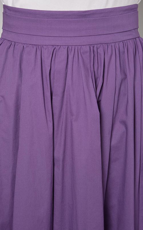 コットンストレッチギャザースカート