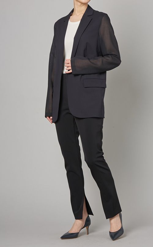 異素材シアースリーブジャケット