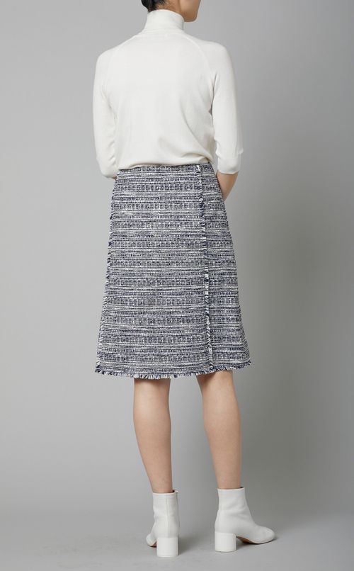 ツイードフリンジAラインスカート