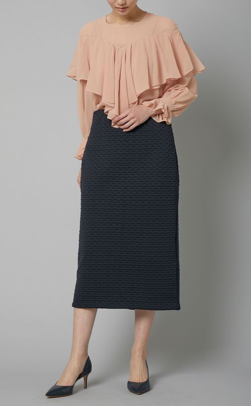 ニットジャガードタイトスカート