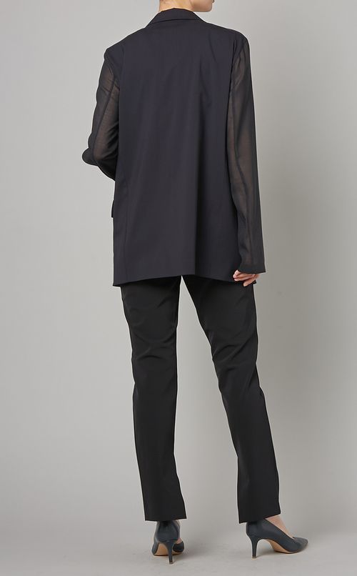 異素材シアースリーブジャケット