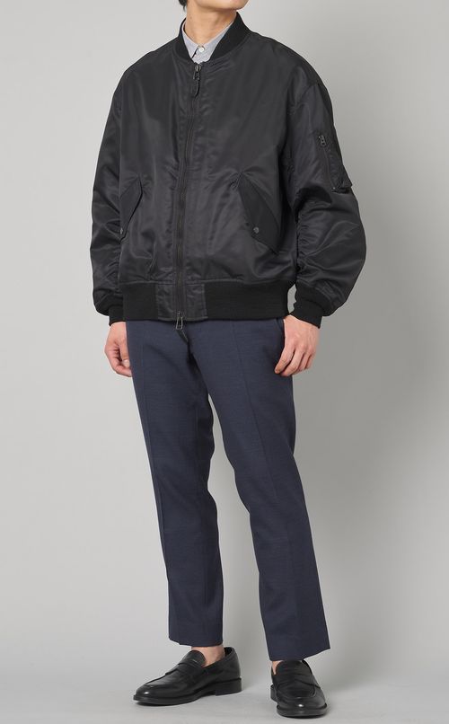 ナイロンツイルMA-1ジャケット