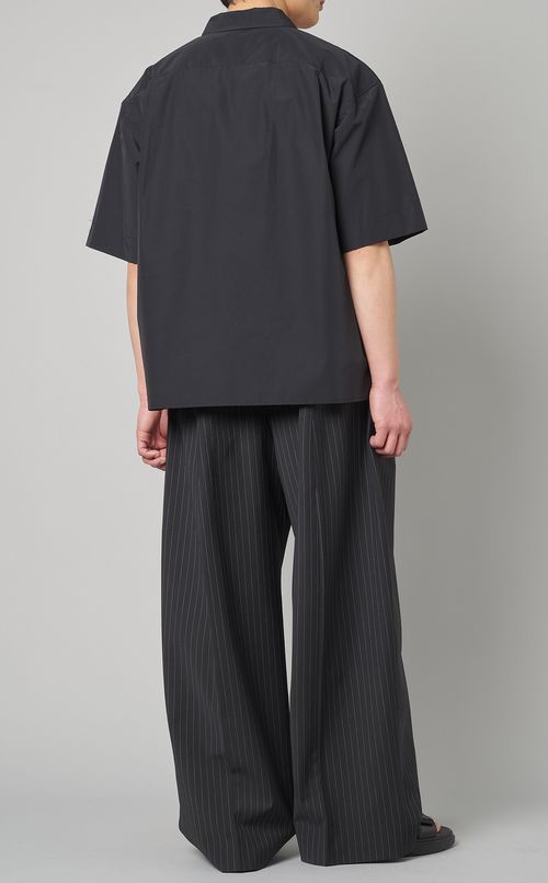 ジップハーフスリーブシャツ