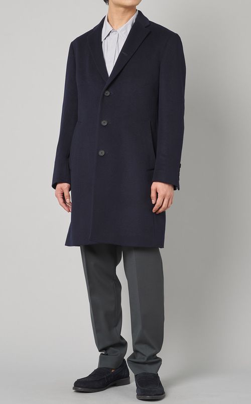 グロッシーウールチェスターコート