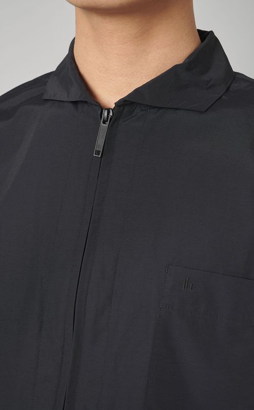 ジップハーフスリーブシャツ