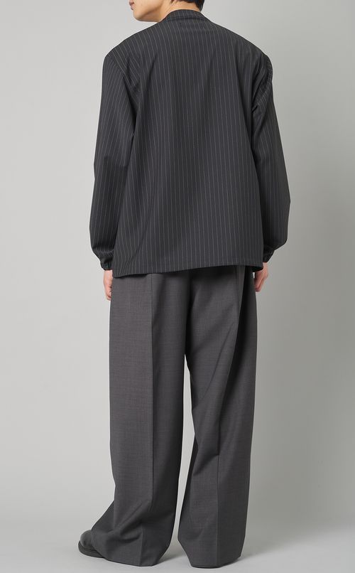 ストライププルオーバーシャツ