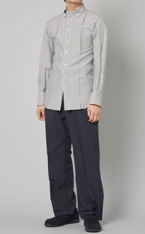 コットンオックスエンブロイダリーシャツ