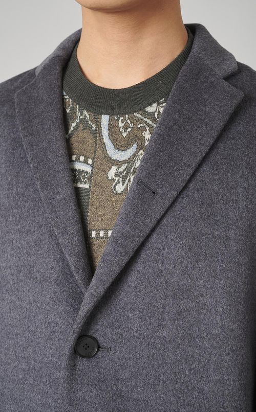 グロッシーウールチェスターコート