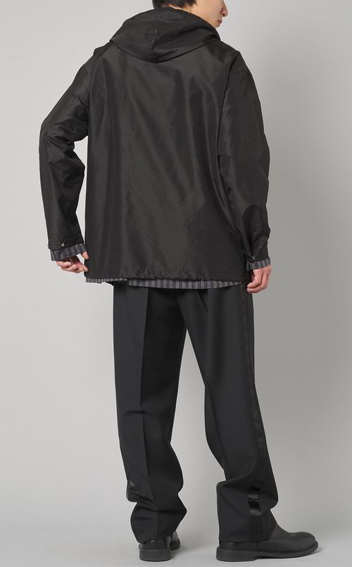 シルクパーカーブルゾン