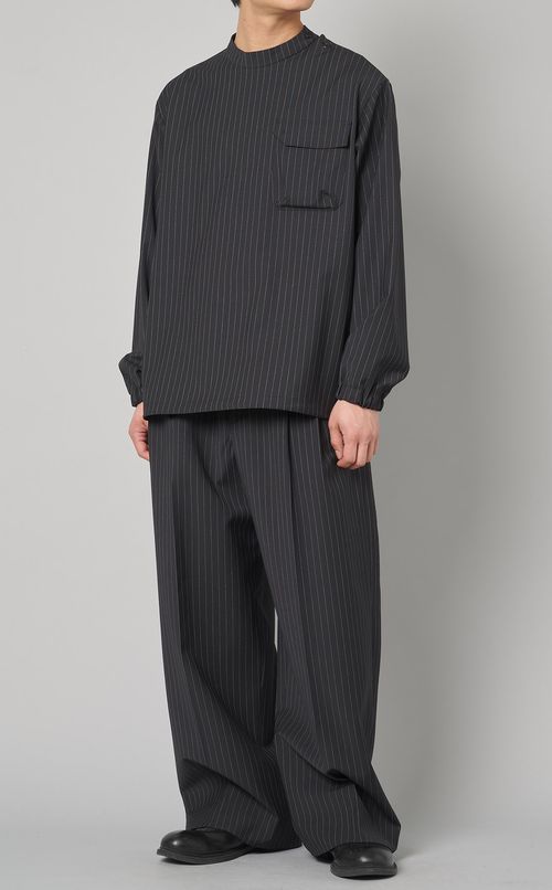 ストライプワイドパンツ