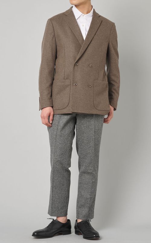 カシミヤブレンドパンツ