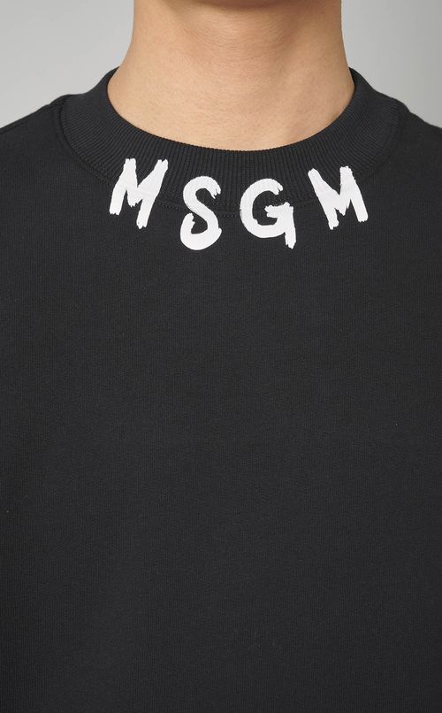 ネックロゴスウェット