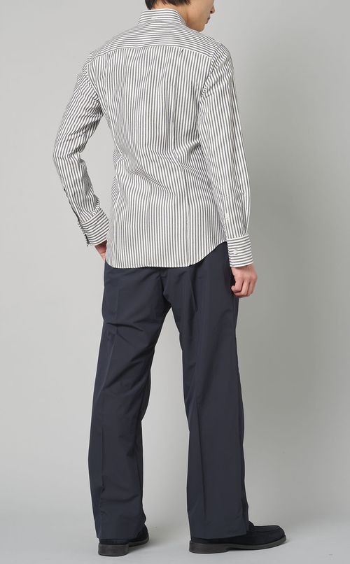 コットンオックスエンブロイダリーシャツ