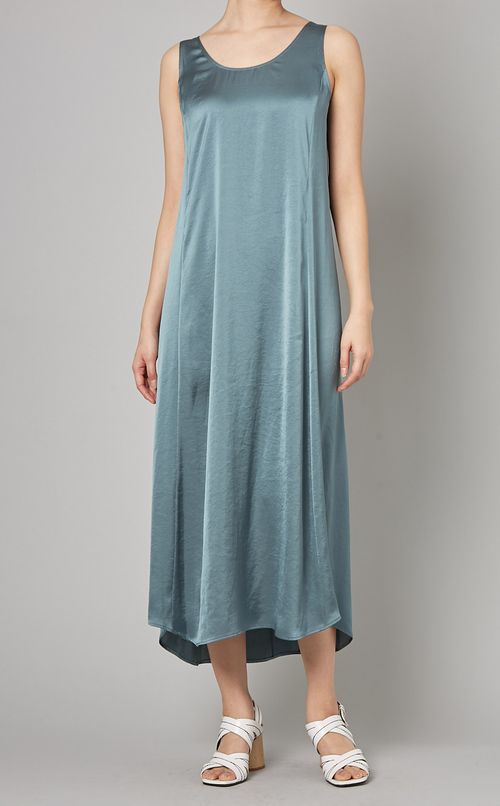 クラッシュサテンワンピース