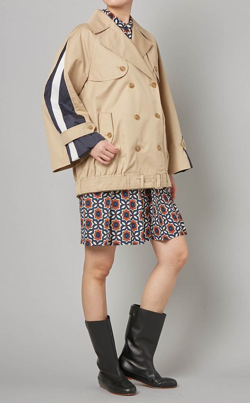 ジオメトリックプリントミニワンピース