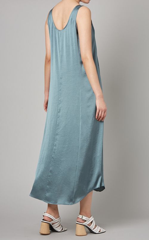 クラッシュサテンワンピース