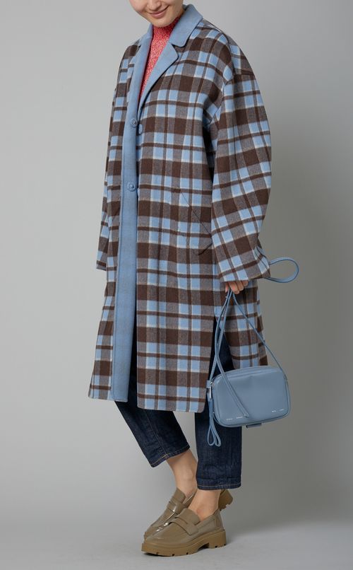 ビッグチェックリバーシブルコート