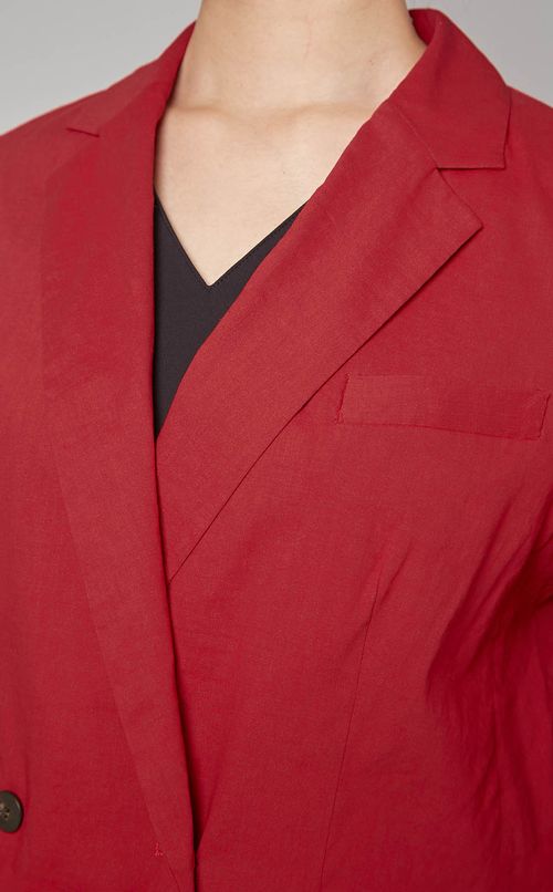 ノッチドラペルダブルジャケット