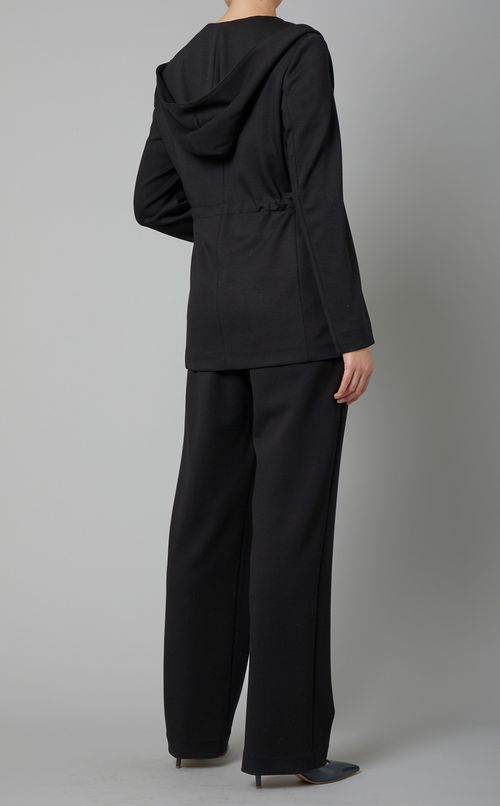 フーテッドドレープジャケット