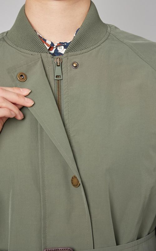 コットンナイロンMA-1ロングコート