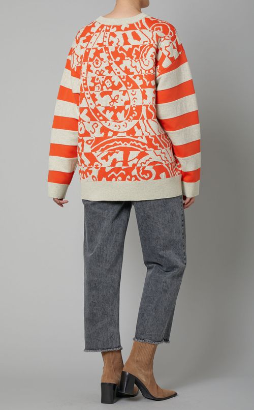 ボーダーミックスオーバーサイズトップス