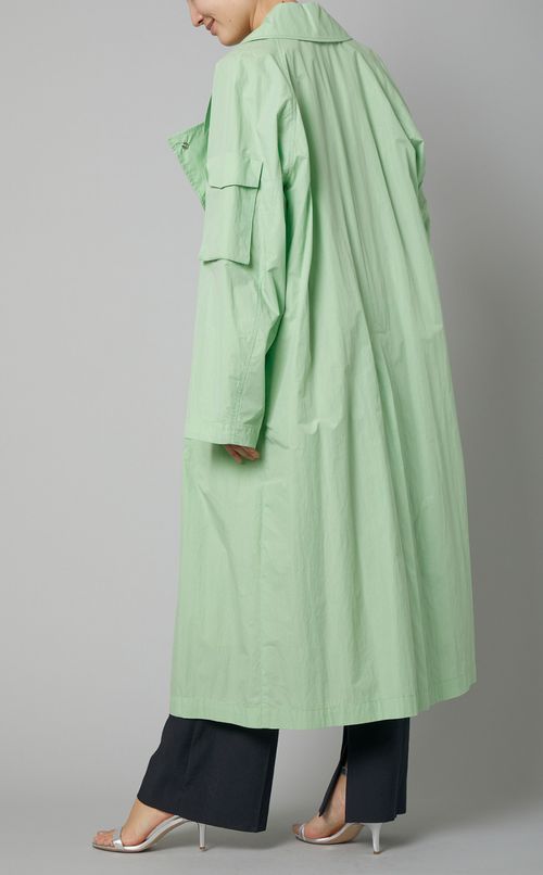 コッ卜ンナイロントレンチコート