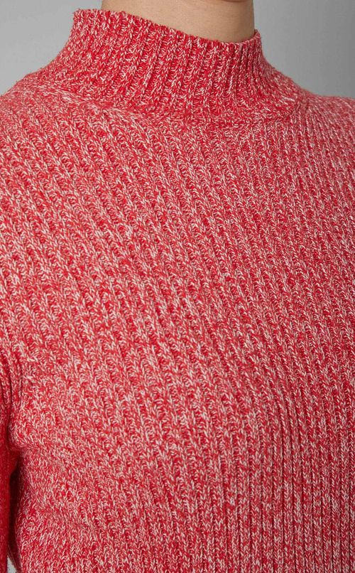 シルクコットンスリットスリーブニット